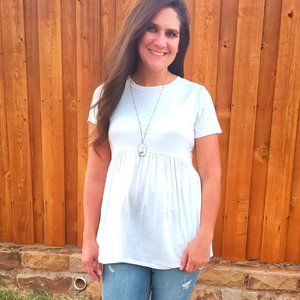 Babydoll White top